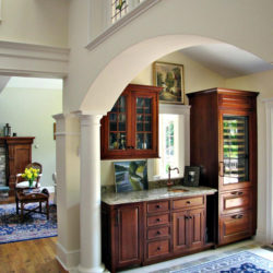 interior arcitectural feature with arch and columns