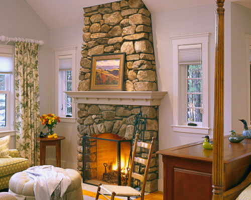 Cottage Fireplace — Laine M. Jones Design