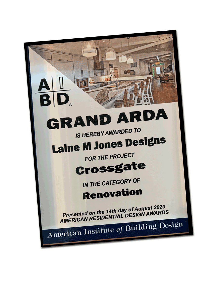 2020 AIBD renovation award Laine M. Jones Design
